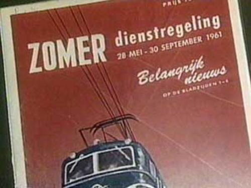 De gewraakte nieuwe dienstregeling van 28 mei 1961.