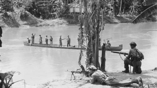 Patrouille KNIL Tandjoeng (Borneo) 1948