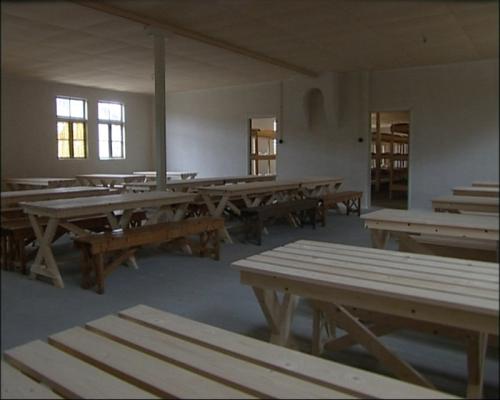 De eetzaal in kamp Vught