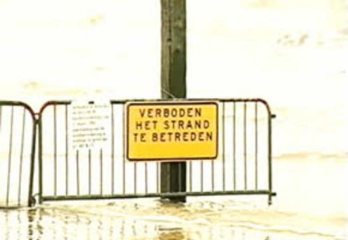 Het strand van Egmond aan Zee, maart 2002