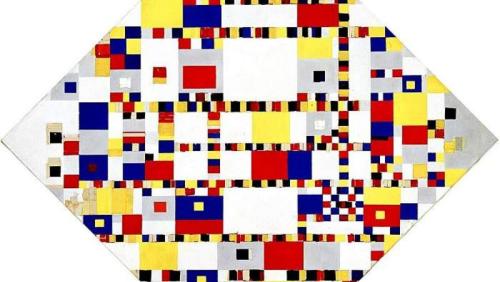 &lt;p&gt;Victory Boogie Woogie (1944) van Piet Mondriaan&lt;/p&gt;